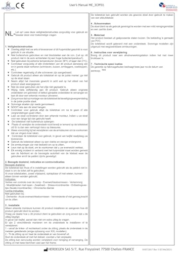 GiMa 43190 Stuhl Bequemer Tragekomfort, 6.6 kg Gewicht, 130 kg Ladekapazität