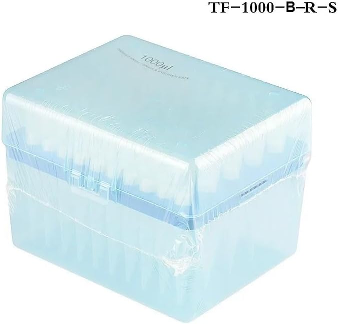 Pinewell Laboratory Pipet Tips RNase-/DNase-Free Sterile Universal Fit Pipette Tip for Pipettor Dispensers 10ul/200ul/1000ul Rack Pack 96/PK(1000 ul)