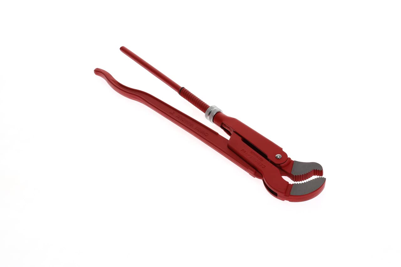 GEDORE Red Giratubi Angolare 45°, Giratubi 2 pollice, Apertura 67 mm, Bocca a S, Giratubi Svedese, Massiccio, Dentatura Contraria al Senso di Rotazione, R27140020