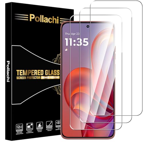 Pollachi [3 Stück Schutzfolie für Motorola Moto Edge 60 Neo/Moto Edge 50 Neo Panzerglas Glasfolie Displayschutzfolien Panzer Schutz Glas 9H Härte Anti-Kratzen Anti Fingerabdruck