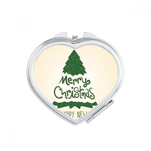 Miroir de poche compact ovale maquillage bleu renne mignon