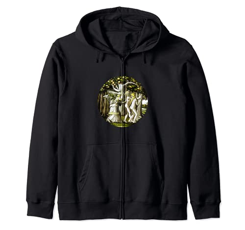 Religious Biblical Expulsion Adam and Eve Garden of Eden Zip Hoodie