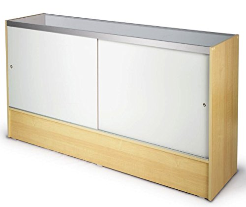 Only Hangers Full Vision Showcase, 72-Inches Wide - Available in Black and Maple (Maple, 72") - Thumbnail 2