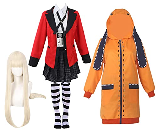 YFJSZB combinaison cosplay Gambling School manteau cosplay Gambling School compatible avec Kakegurui, XS Cover