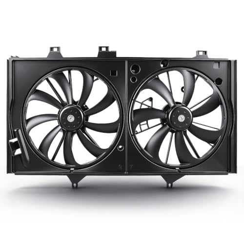 AUTOKAY Dual Condenser Cooling Radiator Fan for Toyota Camry 2.5L L4 12-17 | Engine, Replace TO3115169, 622760, 674-60106
