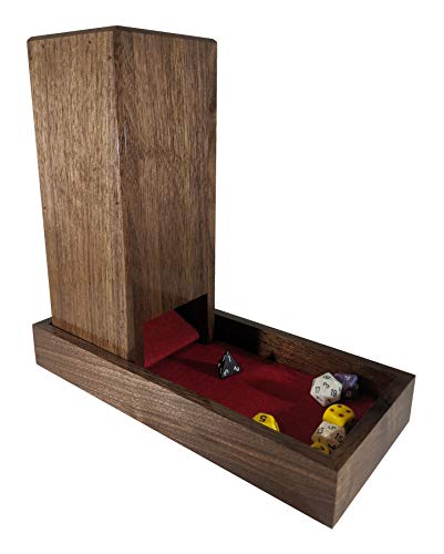 Souza Custom Woodworking Dice Tower And Tray - Solid Walnut - Handcrafted In Tennessee #TOP1