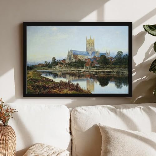 Cathédrale de Worcester toile imprimée Benjamin Williams Leader - Déco murale 61x91 - 7