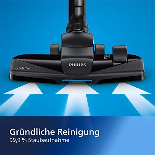 Bild 4 - Philips PowerPro Compact Series 3000 Beutelloser Staubsauger – 900 W, Bodenstaubsauger mit HEPA-Filter und TriActive-Düse (FC9332/09)