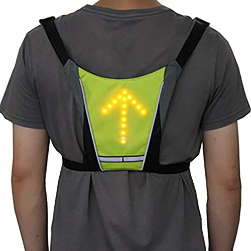 Gilet de sécurité léger à LED avec télécommande pour cyclisme - 7