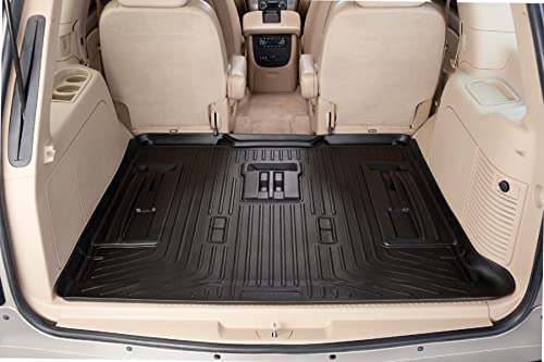 Husky Liners Weatherbeater Series | Cargo Liner - Black | 28251 | Fits 2007-2014 Cadillac Escalade/Chevrolet Suburban/Gmc Tahoe W/ 2Nd Row Bench Seats 1 Pcs #TOP1