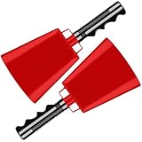 2 pack 10 in. steel cowbell/Noise makers with handles. Cheering Bell sporting, football games, event