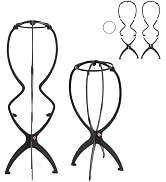LINEASTORIA Wig Stand - Compact and easy to carry - Portable Wig Stand Collapsible - 13.98 Inch (...