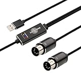 Leconova MIDI - USBケーブル USB-A/USB-C 2M 16チャンネル MIDIインターフェース プラグアンドプレイ キーボード/シンセサイザー/ピアノ/ドラムマシン用 Roland/Yamaha/Windows/Mac/Androidに対応 6.6フィート (midi-USB-a)