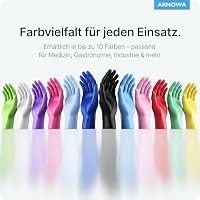 100x ARNOMED® Einweghandschuhe Schwarz, Nitril Handschuhe L – Ansicht 7