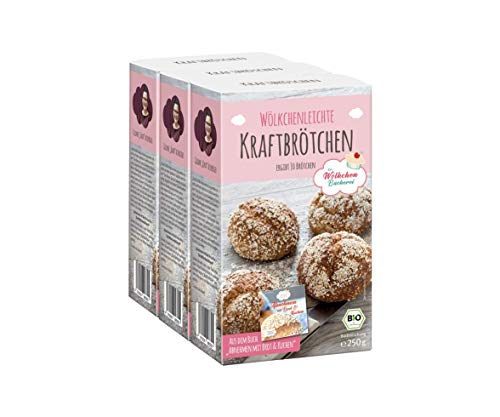 3x "Kraftbrötchen" Bio-Backmischung - Die Wölkchenbäckerei - Nutriscore A Cover