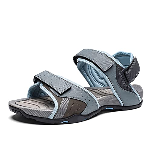 Men Shoes Men Soft Sandals Breathable Roman Male Canvals Beach Sandals Water Shoes Large Size(Gray,46 Code)