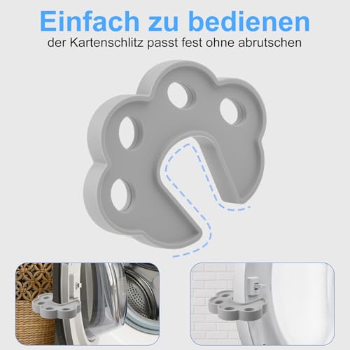 2 Stück Türstütze für Frontlader-Waschmaschinen, 2-farbige Türstütze und Wäschestütze, offener Türstopper für Geschirrspüler, Trockner, Waschmaschine, Trocknertürstütze, offene Schnalle