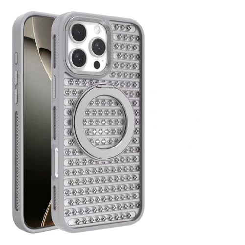 HJZSZX iPhone 14p MbV }OlbgOP[X CX[d ʋCJo[ (iPhone 14p / O[)