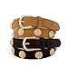 Hidewear Women's Sparkle Jewel Italian Suede Belt, 1
