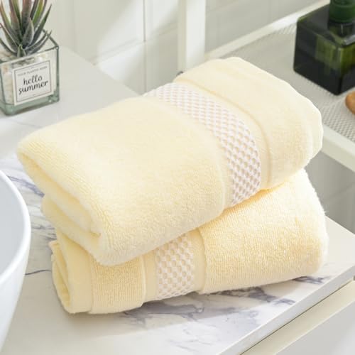 Essuie-mains absorbants 100 % coton à séchage rapide beige 33x73cm - 4