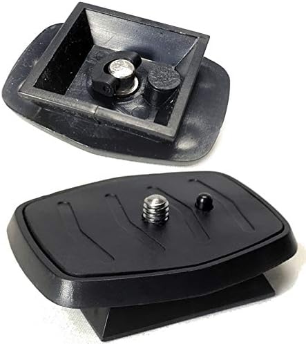 QB-4W 44mm Quick Release Plate Platform Direct Fit (2-Pack) for Amazon Basics 60-Inch Tripod, LWT-60, Velbon CX, Df-50 404 504 7000 9000 Vct-d580rm Vct-d680rm Vct-r640 Vct-60av