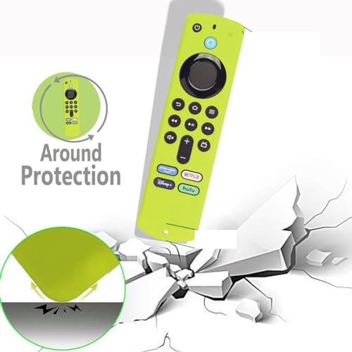 Capa de silicone para controle remoto Firestick 4K Tv Stick Max 2023, capa elegante antiderrapante e