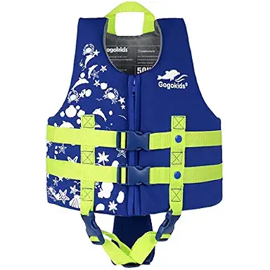 Gogokids Toddler Swim Vest, Kids Floaties 2-8 Years, 22-60 lbs | Neoprene Swim Vest for Pool Beach Puddle, Swimming Aid Pool Float Buoyancy Jacket for Boys, Girls, Children, Swimmies, Niños