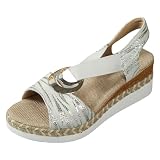 MODSGUE Sandali da escursionismo da donna Orthocare scarpe estive infradito bohemian piatto infradito con strass taglia sandali ragazza scarpe da spiaggia, bianco, 39 EU