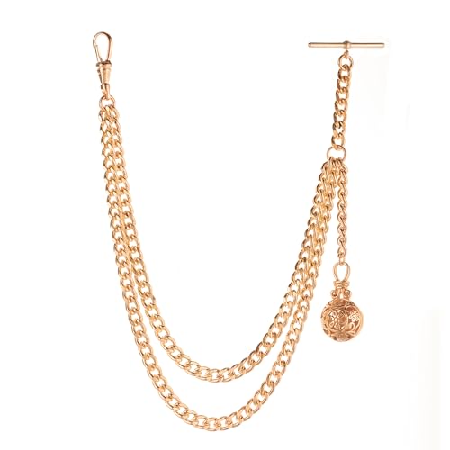 Holy Sins Jewellery Vintage Gold-Tone Double Albert Pocket Watch Chain