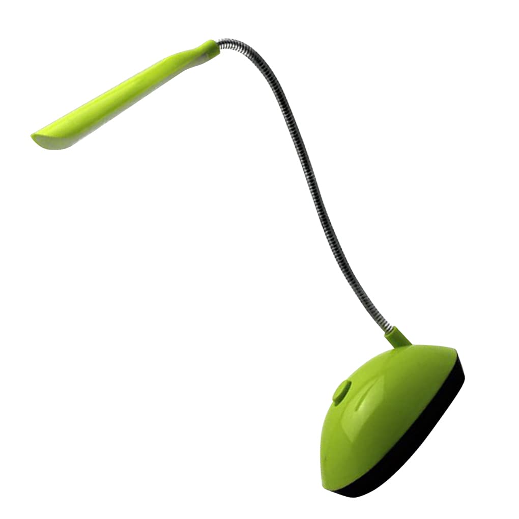 LED Desk Lamp Book Lamp Battery Operated Eye Protection Bedroom School Library Office Table Reading Work Light Kids Green