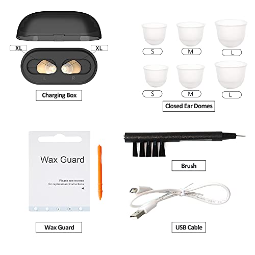 TKING Mini Rechargeable Personal Sound Amplifier for Senior - Voice Enhancer Device and Audio Amplifier for Sound Gain of 39dB, Assistance Hearing for TV and Talking (2 Pieces) - Thumbnail 7