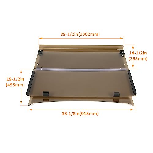 Kuafu Folding Windshield Tinted Compatible With 2017-Up Yamaha Drive 2 Gas Or Electric Golf Cart #TOP2
