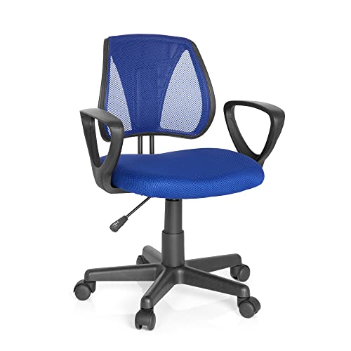 Hjh Office 725101 Silla De Escritorio Para Niños Kiddy Cd Malla Azul Oscuro, Respaldo De Altura Regulable, Silla Giratoria Infantil Hjh Office 725101 Silla De Escritorio Para Niños Kiddy Cd Malla Azul Oscuro, Respaldo De Altura Regulable, Silla Giratoria Infantil