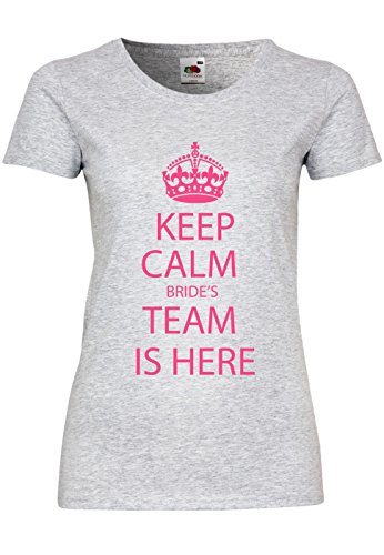 T-Shirt Keep Calm Bride Gris XL : cadeau idéal future mariée