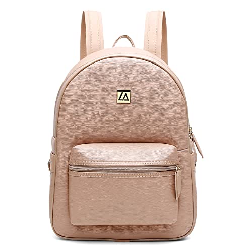Mochila Feminina Media Forrada Lisa Zíper Casual Moderna