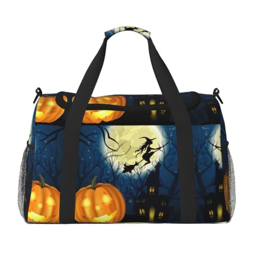 Bolsa de viaje de calabaza para Halloween, el accesorio impermeable ideal para deportes