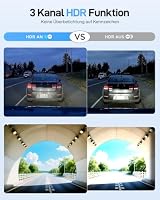VIOFO A229 Ultra 3 Lens Dashcam Auto, Dual 4K + 1080P vorne hinten innen, 210° Fisheye Innenraum Autokamera, Triple STARVIS 2 Sensoren & Dual 4K HDR, 5GHz Wi-Fi & GPS, Sprachsteuerung, Nachtsicht 2.0 – Ansicht 6