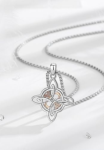 Colgante Nudo de Bruja en Plata 925 para Mujer