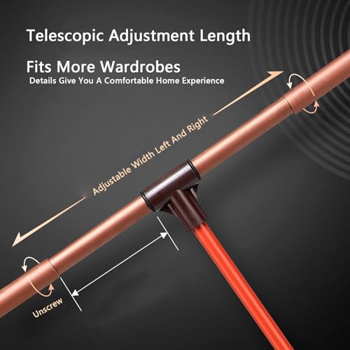 Tringle de placard rabattable réglable et anticorrosion pour optimiser les angles de dressing