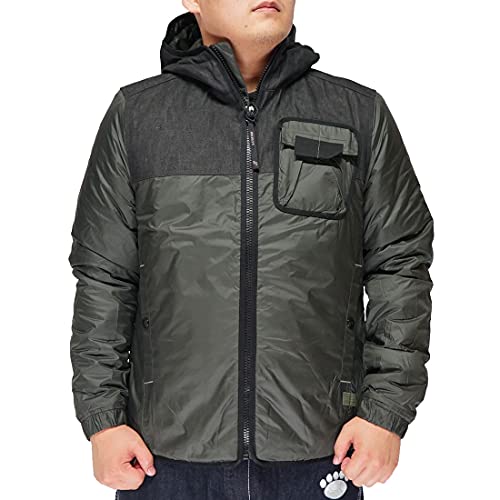 G-Star Raw Denim Mix Padded Jacke, Chaquetas Para Hombre, Gris Raven D20119-B577-976 , M