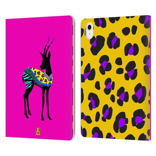 Étui portefeuille en cuir premium pour iPad Air 11 aux finitions artistiques de faune