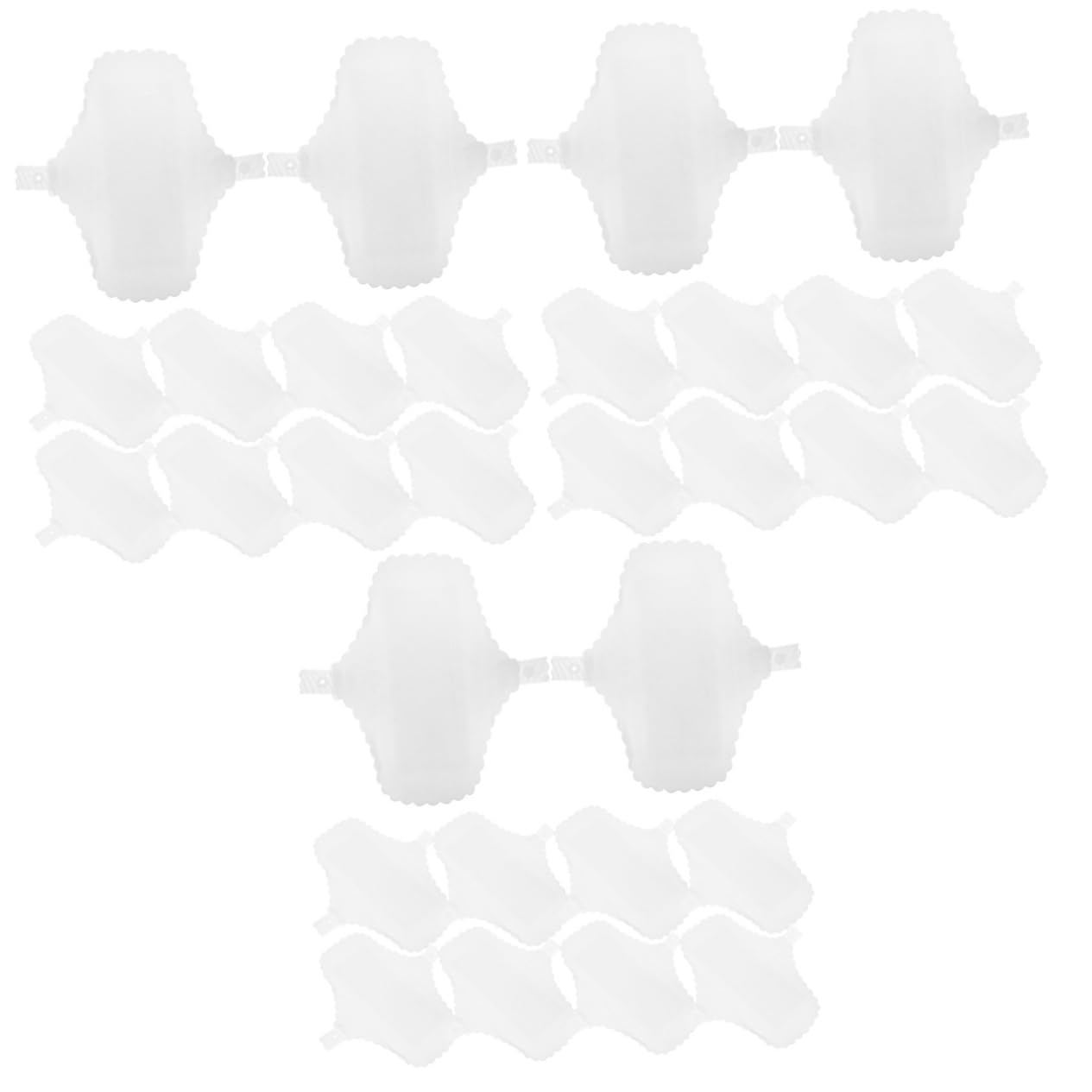 FRCOLOR 30 pañuelos menstruales lavables para mujer con alas, ropa interior de algodón para mujer, bragas menstruales, bragas menstruales, de tela, bragas para, forro