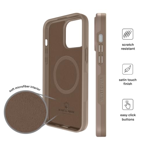 VELVET CAVIAR for iPhone 14 Pro Max Case - Compatible with MagSafe - 10ft Drop Protection (Brown Cashmere Taupe) by VELVET CAVIAR - Used condition - Image 6