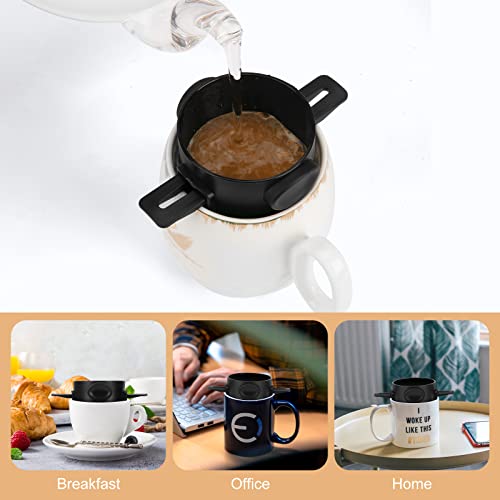 Pour Over Coffee Maker,Portable Stainless Steel Reusable Coffee Filter, Mini Collapsible Paperless Single Serve 1 Cup Coffee Dripper Cup Easy To Clean For Travel Camping - Image 7