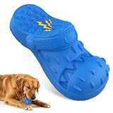 Picture of IZETIANZHE Indestructible Dog Toys, Squeaky Dog Toys for Aggressive Chewers, Tough Dog Chew Toys for Medium/Large Dogs/Heavy Duty Dog Toy (Slipper-Blue)