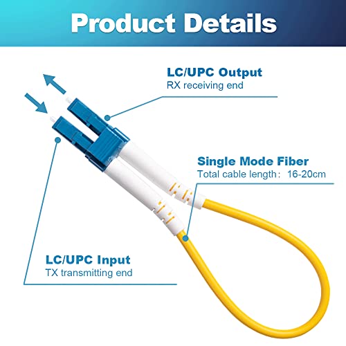 Tester Loopback Plug LC de Fibra Óptica Monomodo de Alta Precisión UPC 5