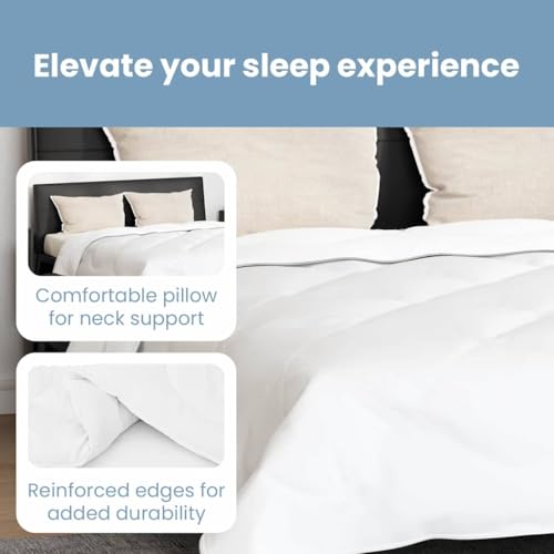 Vidaxl Set Di Piumoni 3 Pcs Bianco Microfibra E Piuma D'oca - 5