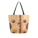 Material und Struktur: Die Handtasche ist aus hochwertigem Segeltuch, waschbar, leicht, aber langlebig, kein Reißverschluss, tragen Sie Ihre schweren Lebensmittel oder Lehrbücher, eine kleine Innentasche mit Reißverschluss zum Organisieren von Münzen, Schlüsseln oder Handys