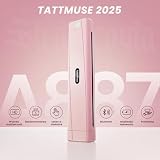 TATTMUSE Drukarka do tatuażu Bluetooth, drukarka szablonowa, 10 sztuk papieru, drukarka transferowa do tatuażu ze smartfonem, PC, drukarka termiczna dla artystów tatuażu i początkujących