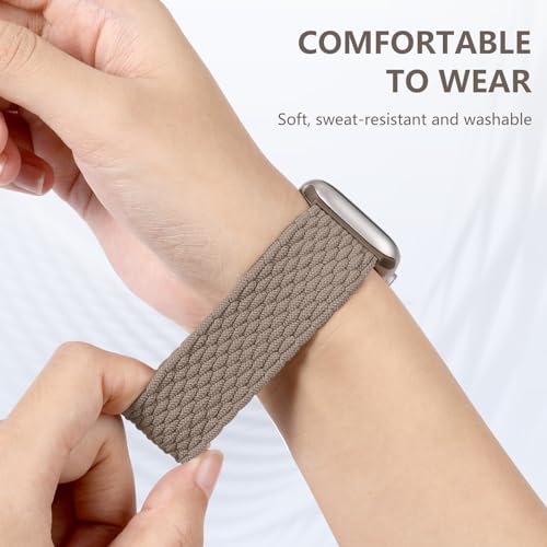 Zedoli Braided Solo Loop Compatible with Apple Watch Series 9 Band 40mm 38mm 41mm Women, Adjustable Stretchy Nylon Solace Bands Elastic Sport Wristband Straps for iWatch Series 8 7 6 5 4 3 2 1 SE, by Zedoli - Used condition - Image 3